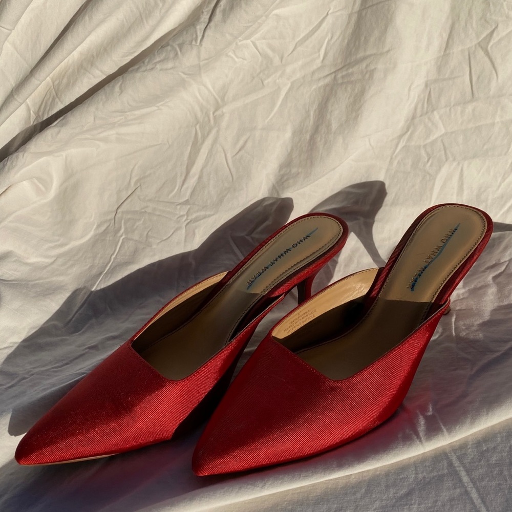 Who What Wear Mule Kitten Heels
